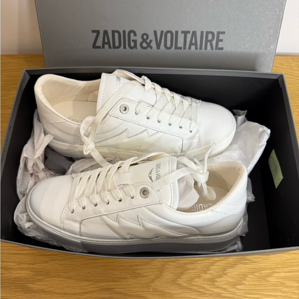 New in Box Zadig & Voltaire La Flash Low-Top Platform Sneakers SZ EU 41 / US 10 - Picture 7 of 13
